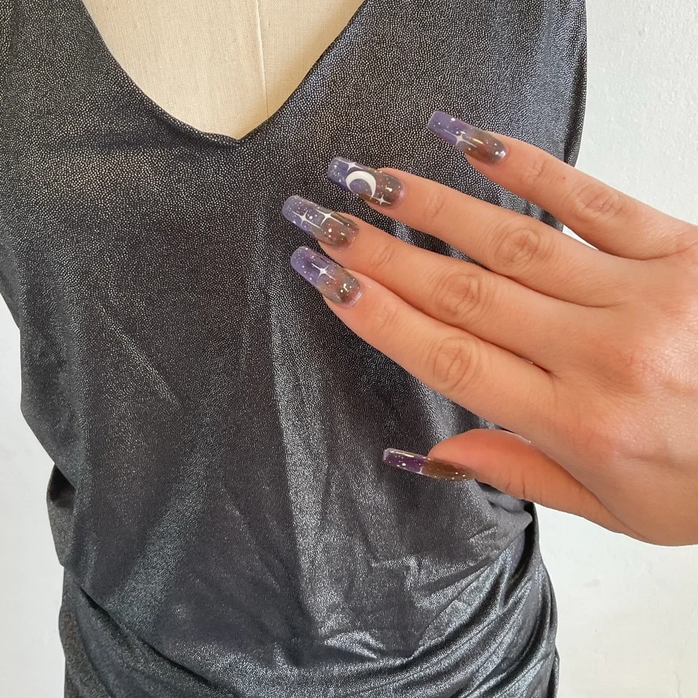 Metallic Ruched DRESS body con - Picture 9 of 9